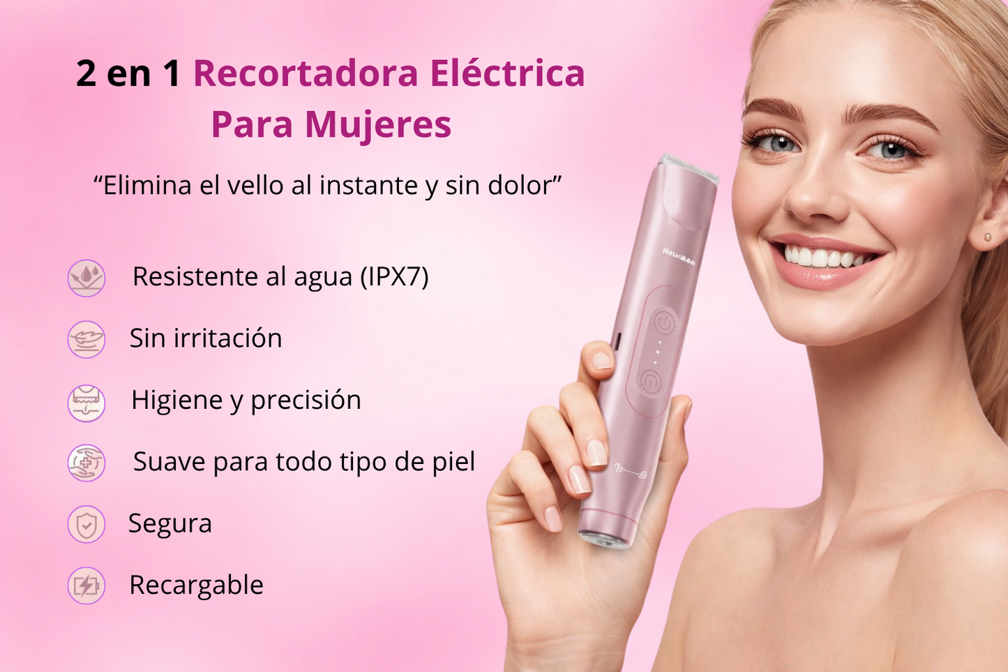 Depiladora 2 en 1