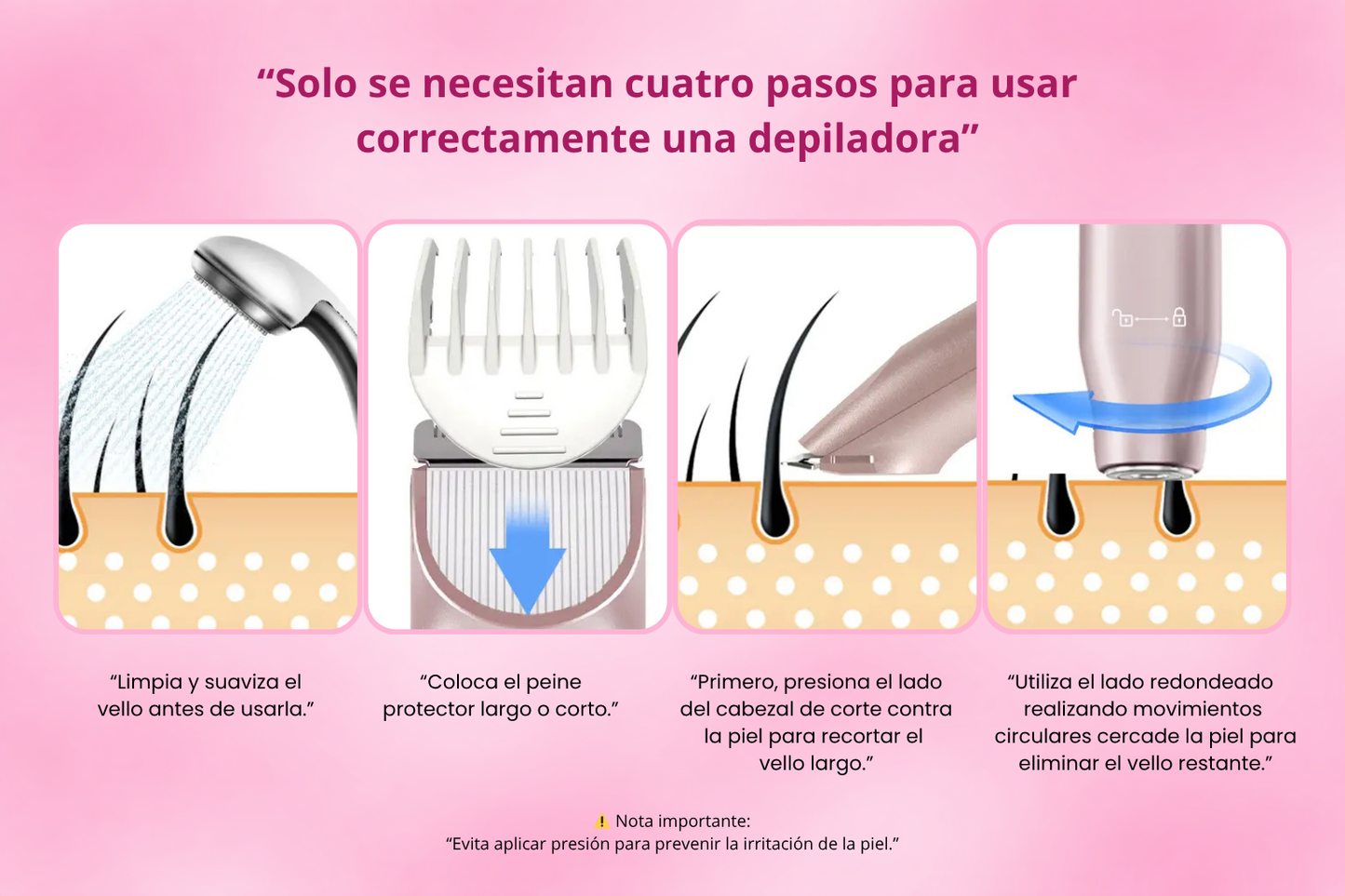 Depiladora 2 en 1