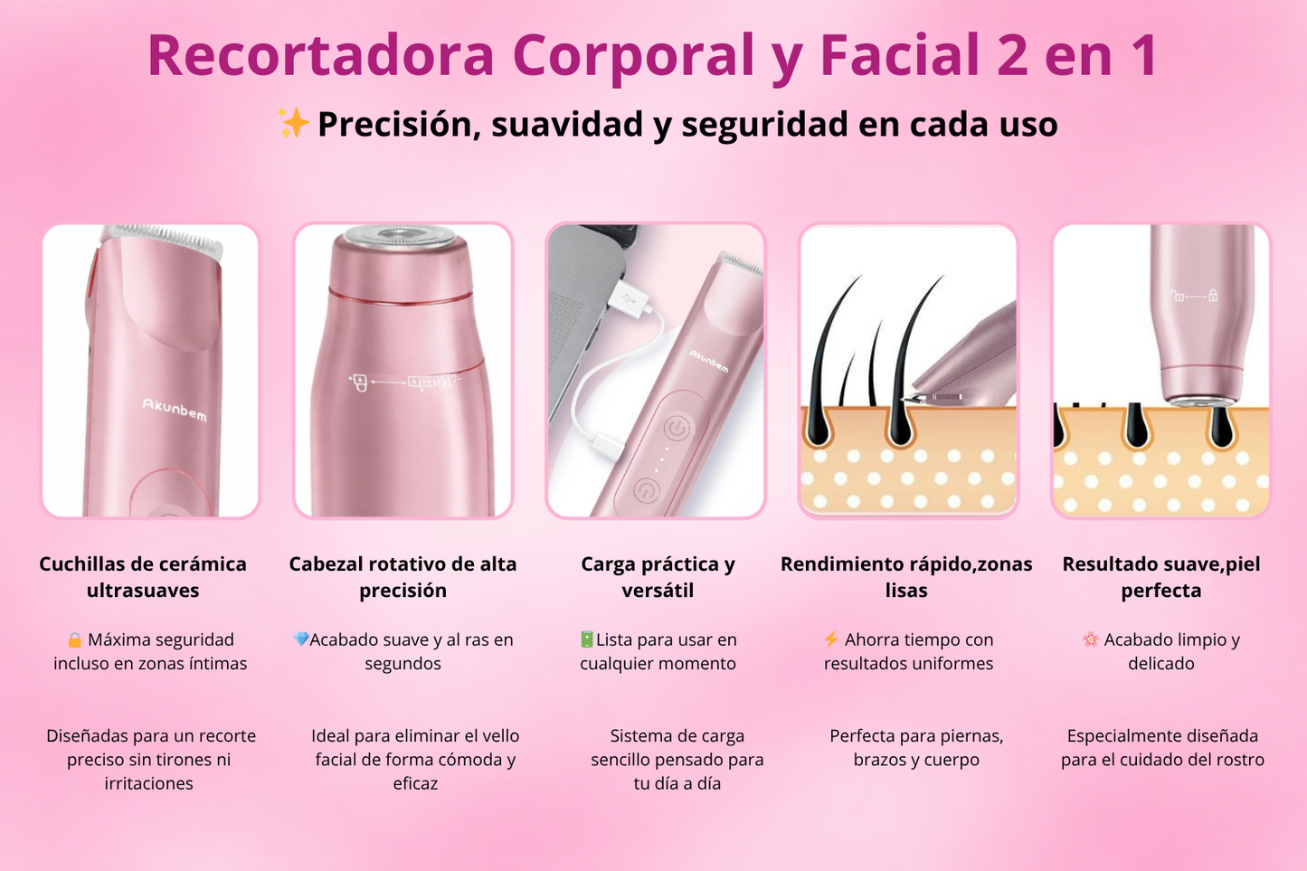 Depiladora 2 en 1
